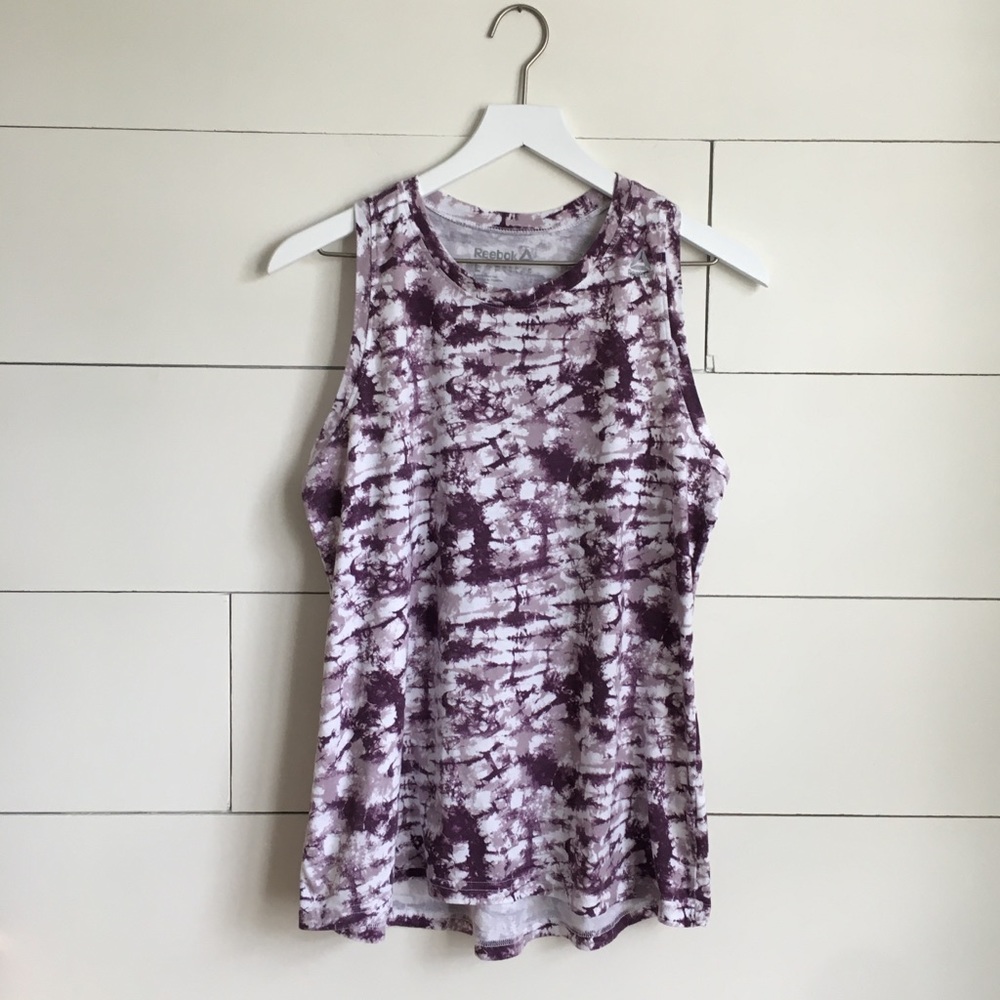Reebok tank tee shirt CrossFit large tie-dye top L
